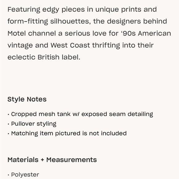 Motel Barika Mesh Tank - Picture 8 of 10